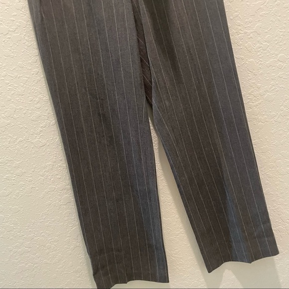 Rafaella Gray Striped Pantsuit Women Size 4 - Picture 5 of 8